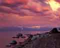 Stormy sunset.  Sugar Pine Point State Park, California.