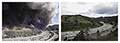 Hiller Highland & Hwy 24. Rephotography of the Oakland Firestorm after 28 years. Oakland California 1991/2019.