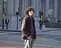 Man watching General Strike. Oakland, Calfiornia.